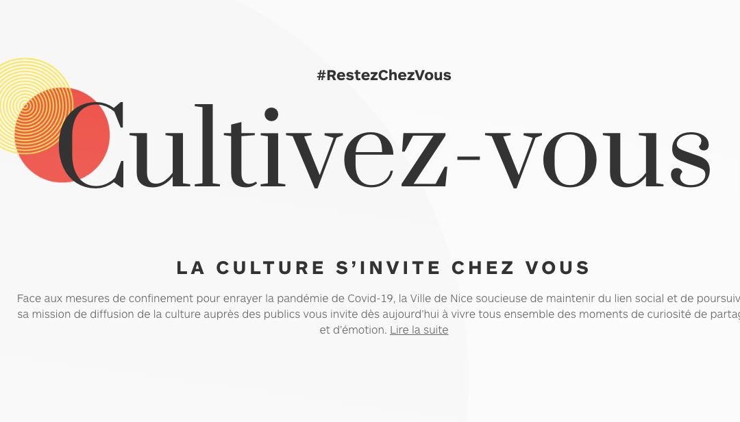 Cette semaine sur cultivez-vous.nice.fr